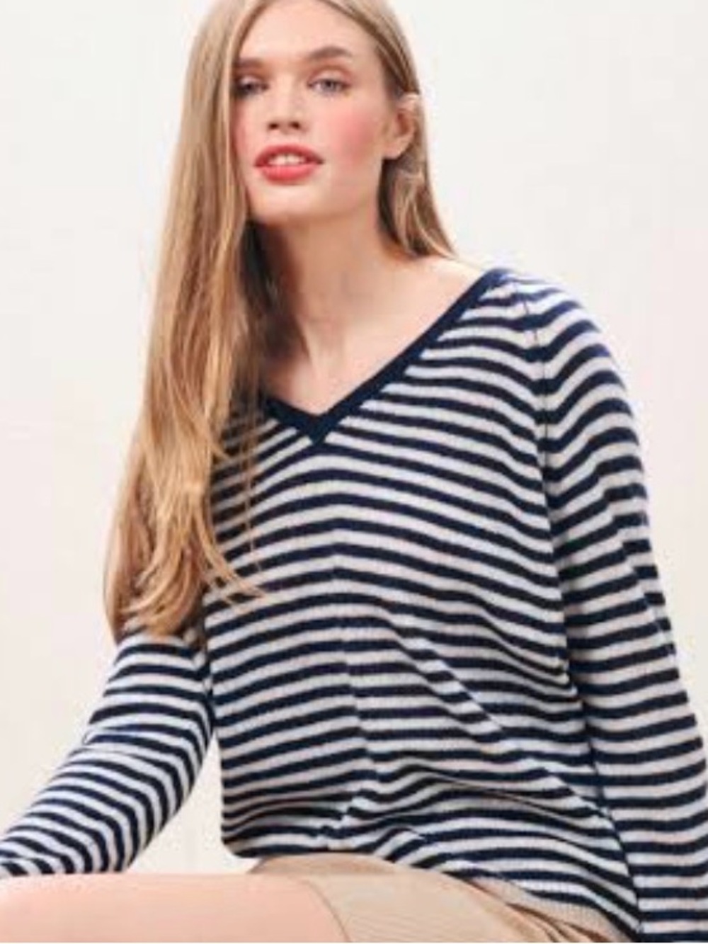Jumper1234 striped cashmere sweater size small